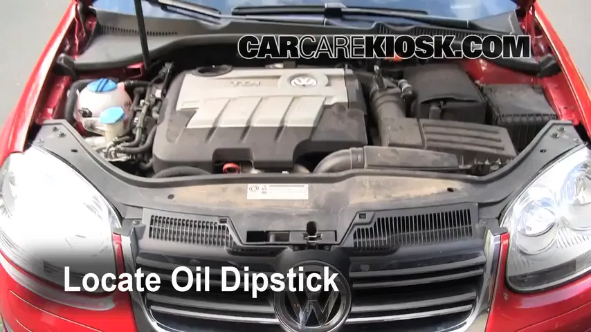 2010 Volkswagen Jetta TDI 2.0L 4 Cyl. Turbo Diesel Sedan Oil Check Oil Level